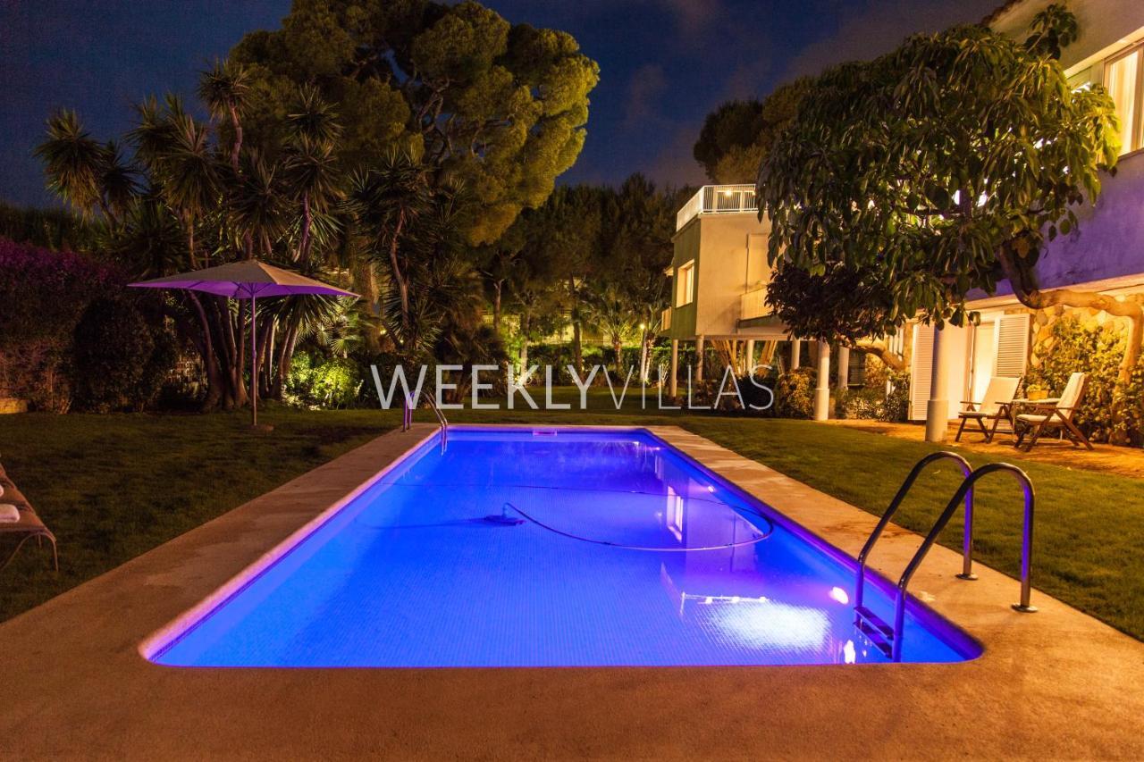 Villa Sitges Tupinetti Beach At 1 Min Walk Amaizing Garden And View Center Sitges 5 Minutes Walk Esterno foto